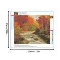 thumbnail image 2 of Kits de pintura de diamantes 5D DIY para adultos, pintura de cuatro estaciones con diamantes de imitación, decoración de la pared del hogar de la sala de estar, otoño kenally HA5461-03B, 2 of 6