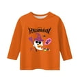 thumbnail image 4 of Abcomgle Girls Halloween Shirts Size 6 Spooky Ghost Boo Graphic Shirts for Kids Girls Crewneck 3/4 Raglan Sleeve Tee Shirts for Girls Fall Funny Holiday Top for Girls,6-7 Years, 4 of 4