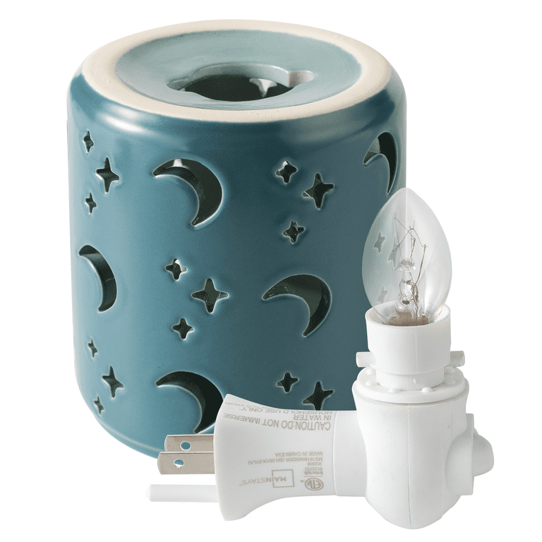 Mainstays Plug-In Wax Melt Warmer, Moon & Stars with LED Light photo 6