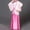 B Pink, variant on Summer School Uniform Dresses Girls Hanfu Performance Dress A-Line Princess Skirts Red Size 4-5 T