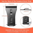 thumbnail image 4 of Metal Brick Clip Hooks No Drill Wall Brick Coat Hanger, Outdoor Brick Hanging Clip Hook, 4 of 5