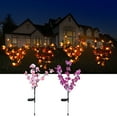 thumbnail image 2 of QiShi Solar Garden Lights - Waterproof Solar Orchid Lights with Larger Solar Capacity, Solar Decorative Lights Outdoor for Pathway, Patio, Front Yard Decoration(Purple & Pink)2-pack, 2 of 8