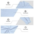 thumbnail image 6 of Yievot Linen Button Down Shirts for Men Fall Casual Long Sleeve Shirts Regular Fit Beach Vacation Tops with Pocket, 6 of 7