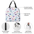 thumbnail image 3 of Yiaed Dinosaur Print Insulated Lunch Bag Reusable Cute Tote Lunch Box, Leakproof Cooler Lunch Bags for Work Office Travel School Picnic, 3 of 5