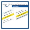 thumbnail image 3 of Tz Extra-Strength Adhesive Laminated Labeling Tape, 1.4" X 26.2 Ft, Black On Yellow | Bundle of 5 Each, 3 of 5