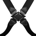thumbnail image 2 of Unisex Braces X Back Adjustable Daily & Work Wear Suspenders Big and Tall Suspender with 2 Clip Navy, 2 of 2
