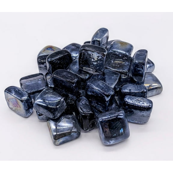 Ultra Modern 1" Lavender Fire Glass Cube 10lbs