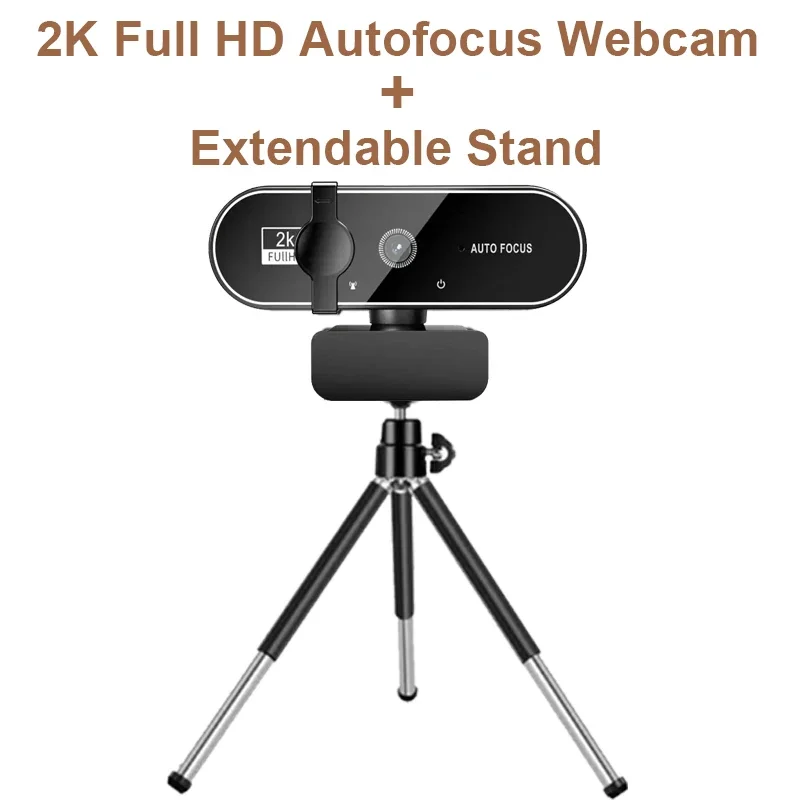 4K Full HD Webcam with Microphone Autofocus 8MP Website Camera for Windows PC Laptop  External Web Cam Video Calling