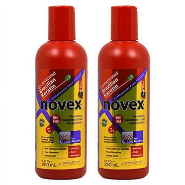 Novex Brazilian Max Keratin Concentrated Reconstruction Hair Food 8.4oz / 250ml "Pack of 2"