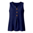 thumbnail image 4 of SRZYMJ Womens Cropped Sweater Vest Round Neck Sleeveless Button Up Cardigan Casual Knit Tank Tops, 4 of 4