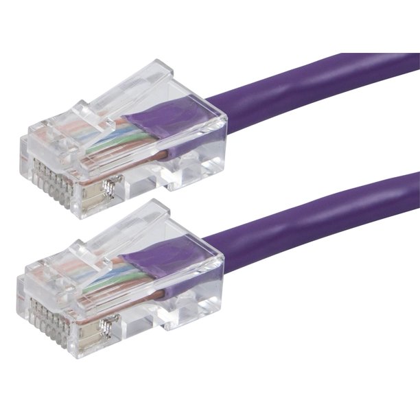Monoprice Cat5e Patch Cable 20 Feet Purple, RJ45, Stranded