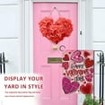 thumbnail image 4 of Home Decorative Happy Valentine''s Day Love Garden Flag, Red Pink Heart Yard Anniversary Outside Decorations, Wedding Engagement Outdoor Small Decor Double Sided 12x18, 4 of 6