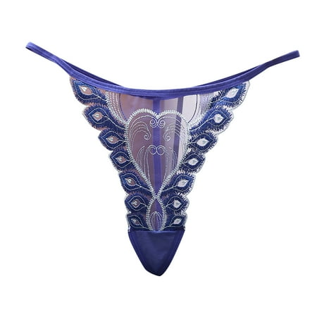 IROINNID T-String Underwear For Women High-Cut Sexy Lace Lingerie Ultra-low Waist Solid Color Panties