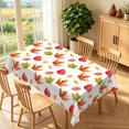 thumbnail image 2 of Duangreer Rectangle Tablecloth, Vintage Red Maple Leaves Decor, Washable Table Cover with Waterproof Wrinkle Resistant for Restaurant Picnic Indoor Outdoor, 52 x 70 Inch, 2 of 6