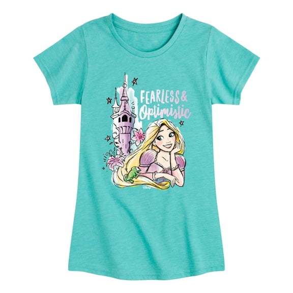 Disney Princess - Fearless & Optimistic - Toddler & Youth Girls Short Sleeve Graphic T-Shirt