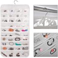 thumbnail image 3 of Bevtee 2 Pack Hanging Jewelry Organizer, 80 Pockets , Earring Holder Organizer for Women and Girls, White, 3 of 6