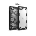thumbnail image 5 of Ringke Fusion-X Case Compatible with iPhone SE 2020 / 8 / 7, Transparent Hard Back Shockproof Advanced Bumper Cover - Black, 5 of 8