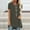 Khaki, variant on Patlollav Womens Fashion Plus Size Round Neck Short Sleeve Long T-Shirt Blouse