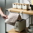 thumbnail image 5 of Over Door Towel Rack Hanger with 2 Hooks & Shelf, Space Saving Organizer for Towels & Cleaning Rags, Easy Ll & Removable for Bathroom Kitchen Cabinet Cupboard Use,Vsgery, 5 of 7