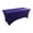 Dark Purple, variant on 6Ft Stretch Fitted Spandex Tablecloth with Leg Pockets, Wrinkle-Free Elastic Table Cover for Wedding Party Banquet, Machine Washable, 72x30x30 Inch