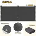 thumbnail image 2 of LOVE STORY Custom Size Balcony Privacy Screen 3'x8' Dark Gray Fence Privacy Screen Cover (Customized), 2 of 6