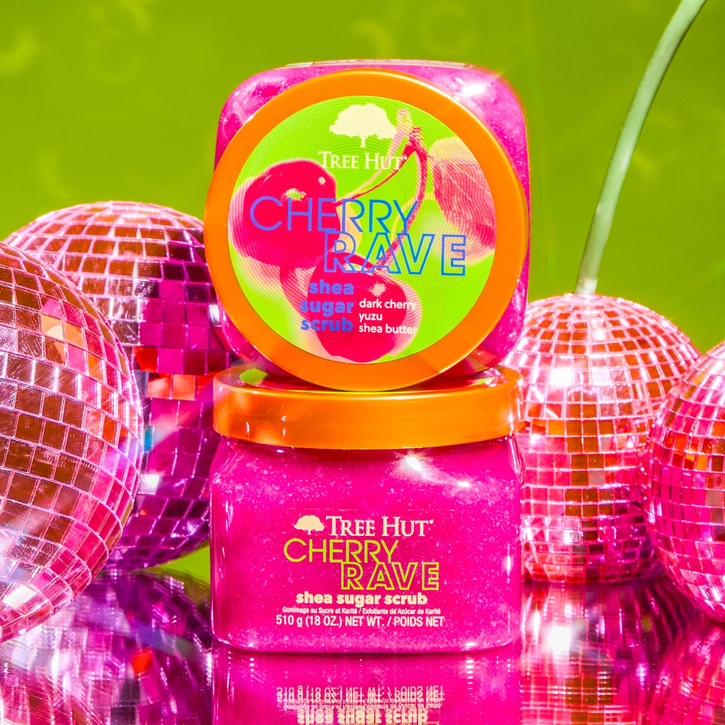 Tree Hut Cherry Rave Shea Sugar Scrub - 18Oz