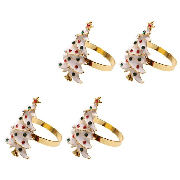 DEMACRIO Creative Napkin Rings Dining Table Accessories White 1.97X1.57X1.18In