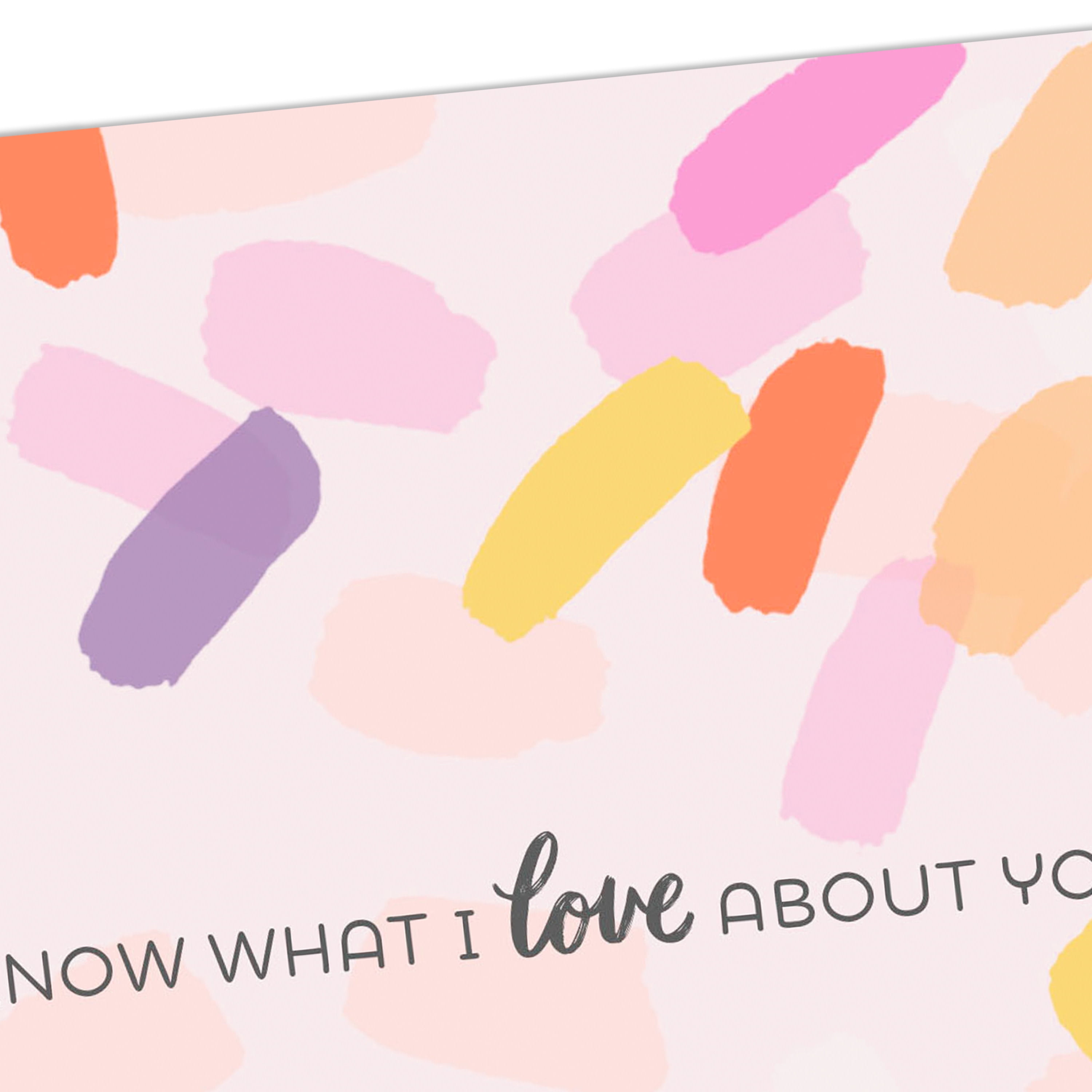 Hallmark Just Because Love Card (Every Single Thing)
