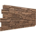 thumbnail image 5 of Ekena Millwork 48.625"W x 24.75"H x 1.25"D Cascade Stacked Stone, StoneWall Faux Stone Siding Panel, Sedona, 5 of 11