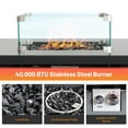 thumbnail image 2 of Mondawe 25" H x 30" W Steel Outdoor Fire Pit Table with Lid and wind guard, 2 of 10