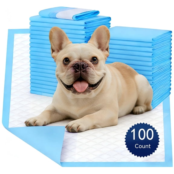Woonono Puppy Pads Training Pads,Super Absorbent,M,13"X 18",100 Count Disposable Dog Pee Pads
