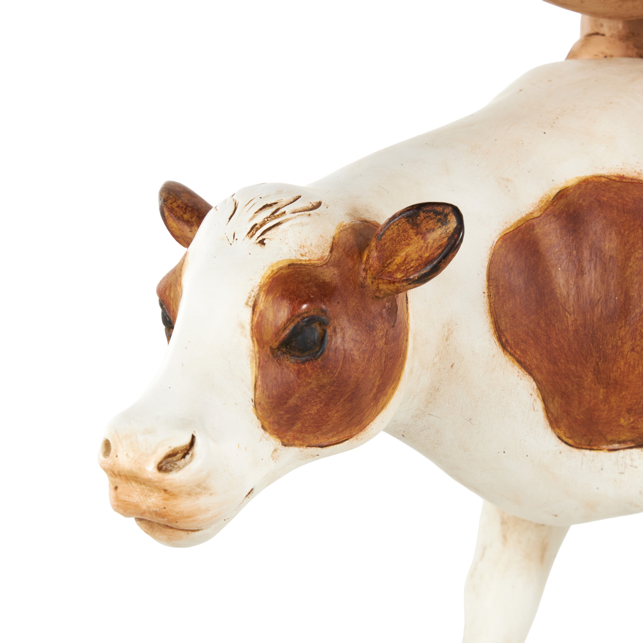15" x 17" Multi Colored Resin Stacked Farm Animals Sculpture, by DecMode