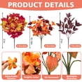 thumbnail image 3 of AcerichFad Fall Plants Outdoor, 8 Bundles Artificial Autumn Faux Plants Fake Silk Flowers for Outside Indoor Yard Garden Porch Patio Home Decor, 3 of 8