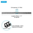 thumbnail image 2 of Uxcell 12mm(1/2") Plastic Spiral Binding Coils, 30 Pcs Binding Spirals 85 Sheet Capacity Binding Spirals for Binding Paper Sheets, Black, 2 of 6