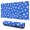 Baseballs and Faces Blue Pattern, variant on Baseballs and Gloves Blue Pattern Extended Large Mouse Pad, Large Mouse Mat with Non Slip Base & Stitched Edges, Eco-Friendly Gifts for Coworkers Family Friends,31.5"x11.8"