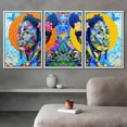 thumbnail image 3 of wall26 Framed Canvas Print Wall Art Set Spray Paint Vibrant Flower Woman Graffiti &amp; Street Art Comic Book Illustrations Modern Art Urban Portrait for Living Room, Bedroom, Office - 24"x36&qu, 3 of 5