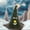 C, variant on VVQ 6 Inch Swinging Lights Christmas Hat, Illuminated Santa Claus Hat Decoration for Tree, Festive Christmas Hat for Mantel Table Shelf Party 6 in