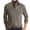 Khaki, variant on ZGRBOU Mens Casual Short Sleeve Henley Shirts Fashion Button Collared Basic T Shirts Classic Loose Golf Shirt with Pocket