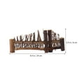 thumbnail image 3 of Masteelf Wooden Fence Decor Crafted with Durable Plastic in Coffee Color for Mini Landscape and Home Decoration 4.5 Inches, 3 of 10