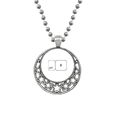 thumbnail image 1 of Symbole Clavier ctrl R Art Déco Colliers Mode Pendentif Rétro Lune Étoiles Bijoux, 1 of 3