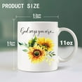 thumbnail image 5 of Bible Verse Mug for Women & Men Sunflower Scripture Mug, Sunflower Christian Coffee Cup, Inspirational Gift for Family, Friends, Brothers And Sisters Ceramic Coffee Mug 11oz, 5 of 7