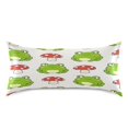 thumbnail image 3 of Mushroom Frog Pattern Queen Size Satin Pillowcase 30''x20'' Double-Sided Print Soft Wrinkle Resistant, 3 of 9