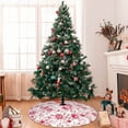 thumbnail image 7 of Picia Rose Flowers Print Christmas Tree Skirt , Christmas Tree Skirt Ornaments for Merry Christmas Holiday Party Decorations Indoor Outdoor-30", 7 of 7