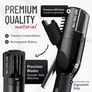 Split Ender Pro 2 - Cordless Split End Hair Trimmer, Rechargeable Tool for the Fast & Easy Removal of Split Damaged Hair Ends - Black