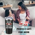 thumbnail image 5 of Gifts for Mom from Daughter, Son, Husband - First Mothers Day Gifts for Mom, Women, Wife - Funny Birthday Gifts Ideas for Mom -Personalized Best Mom Ever Presents for New Mom, Bouns Mom -20 oz Tumbler, 5 of 6
