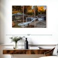 thumbnail image 3 of Elephant Stock Mt. Washington Indian Summer Wall Art - Horizontal Multi Panel Canvas - 3 Pieceliving Room Wall Decor - Photography Nature Multi Panel - Brown And Orange Decor - 38" x 24", 3 of 8