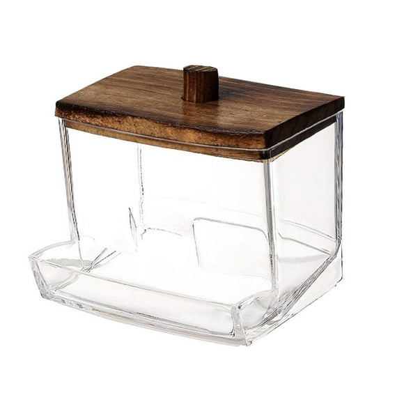 Dispensador de hisopos de algodón para escritorio, tocador y hogar 9 cm x 7 cm x 75 cm