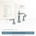 thumbnail image 2 of Moen Weymouth Oil Rubbed Bronze Two-Handle Faucet, 2 of 4
