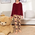thumbnail image 6 of Susaid Thanksgiving Turkey and Pumpkin Print Soft Teen Sleep Pants, Long Pajama Bottoms with Two Pockets and Elastic Waist, Designed for Ages 5-16-Small, 6 of 6