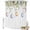 White, variant on Easter Shower Curtain Egg Shower Curtains for Bathroom Decor, Waterproof Polyester Shower Curtain Set with Hooks, Extra Long 72" x 78" Flower Green Leaves Plant